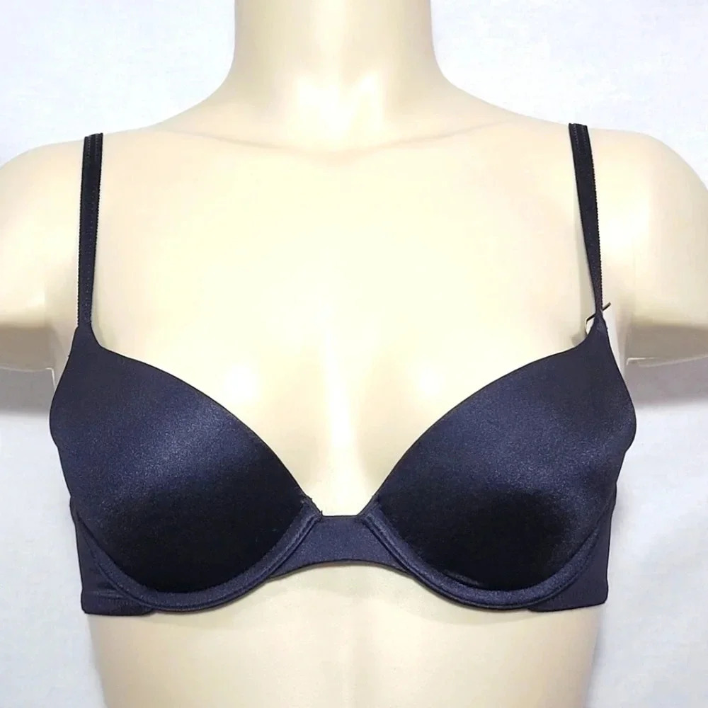 40C Maidenform Self Expressions i-Fit Push Up UW Bra Black NWT